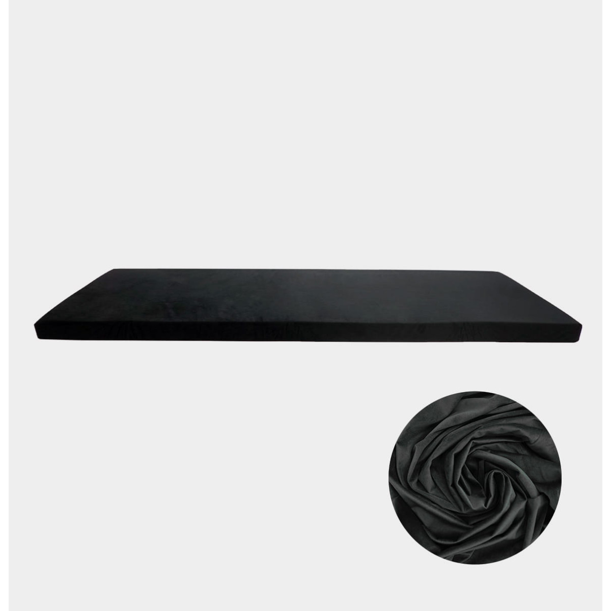 Poszewka 60cm na materac płaski - czarny Poszewka 60cm na materac płaski - czarny