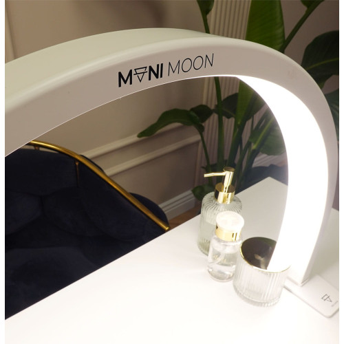Lampa kosmetyczna biurkowa Mani Moon biała