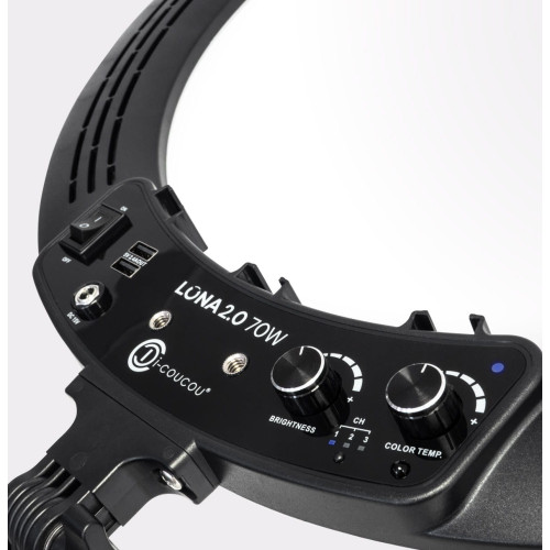 Lampa kosmetyczna Luna ring 2.0 czarna
