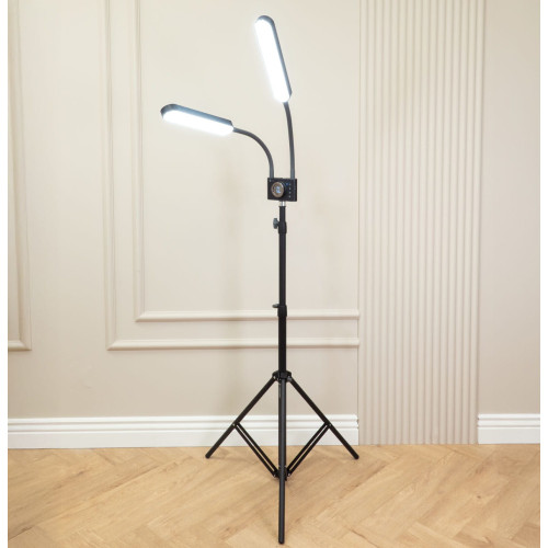 DUO STUDIO DWURAMIENNA LAMPA KOSMETYCZNA CZARNA