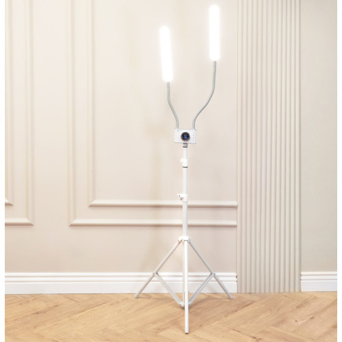 DUO STAR LASH PRO LAMPA KOSMETYCZNA DWURAMIENNA BIAŁA