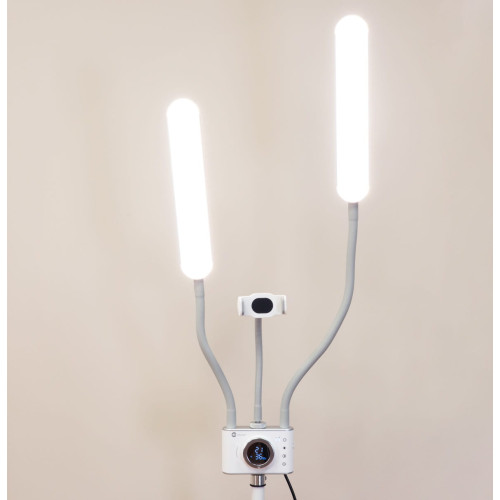 DUO STAR LASH PRO LAMPA KOSMETYCZNA DWURAMIENNA BIAŁA