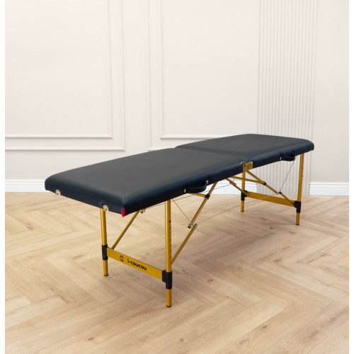 ŁÓŻKO KOSMETYCZNE SPACE GOLD 70 CM DO STYLIZACJI RZĘS - CZARNE
