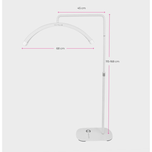 POL MOON BASIC LAMPA KOSMETYCZNA DO PRZEDŁUŻANIA RZĘS BIAŁA